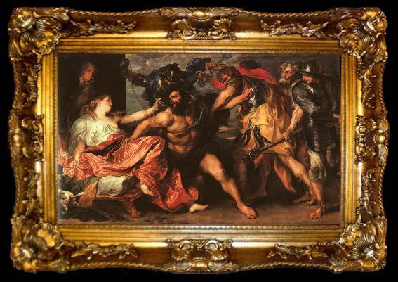 framed  Anthony Van Dyck Samson and Delilah7, ta009-2